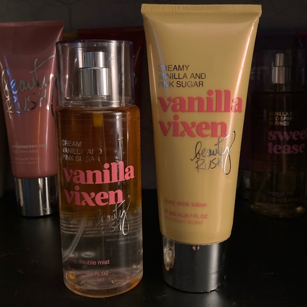 ‼️SALE‼️ Beauty Rush Vanilla Vixen Mist & Lotion Set & Strawberry Fizz Mist!